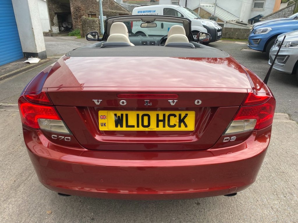 USED 2010 10 VOLVO C70 2.0 D3 SE Lux Convertible 2dr Diesel Geartronic Euro 5 (150 ps) LOW MILEAGE/ FULL SERVICE HISTORY