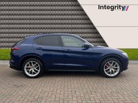 USED 2018 18 ALFA ROMEO STELVIO 2.0T Milano Edizione SUV 5dr Petrol Auto Q4 AWD Euro 6 (s/s) (280 ps) Montecarlo Blue - Nav and Bluetooth