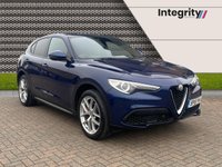 USED 2018 18 ALFA ROMEO STELVIO 2.0T Milano Edizione SUV 5dr Petrol Auto Q4 AWD Euro 6 (s/s) (280 ps) Montecarlo Blue - Nav and Bluetooth
