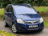 USED 2010 10 VAUXHALL ZAFIRA 1.6 16V Active Plus MPV 5dr Petrol Manual Euro 4 (115 ps) 