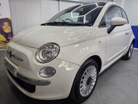 USED 2013 13 FIAT 500 1.2 Lounge Hatchback 3dr Petrol Manual Euro 4 (69 bhp) &pound;35 Road Tax, Air Conditioning, Sunroof