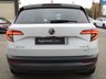 USED 2018 18 SKODA KAROQ 2.0 TDI Edition SUV 5dr Diesel DSG 4WD Euro 6 (s/s) (150 ps) Finished in MOON WHITE Metallic with Full Heated Leather Trim. The Skoda Karoq is a breath of fresh air in the small to Mid SUV class. This top of the range model is bigger, classier inside and more comfortable than most of the others in its class. Features include, Sat Nav, Canton Sound, Virtual Dash, DAB Radio, Pan Roof, Alloys, Heated Memory Leather Seats, Cruise Control and much more. Dealer serviced at 10464, 20838, 39967, 59071, 77302(inc Haldex oil) and at 79866 miles (inc DSG Gear oil)