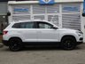 USED 2018 18 SKODA KAROQ 2.0 TDI Edition SUV 5dr Diesel DSG 4WD Euro 6 (s/s) (150 ps) Finished in MOON WHITE Metallic with Full Heated Leather Trim. The Skoda Karoq is a breath of fresh air in the small to Mid SUV class. This top of the range model is bigger, classier inside and more comfortable than most of the others in its class. Features include, Sat Nav, Canton Sound, Virtual Dash, DAB Radio, Pan Roof, Alloys, Heated Memory Leather Seats, Cruise Control and much more. Dealer serviced at 10464, 20838, 39967, 59071, 77302(inc Haldex oil) and at 79866 miles (inc DSG Gear oil)