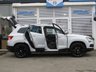 USED 2018 18 SKODA KAROQ 2.0 TDI Edition SUV 5dr Diesel DSG 4WD Euro 6 (s/s) (150 ps) Finished in MOON WHITE Metallic with Full Heated Leather Trim. The Skoda Karoq is a breath of fresh air in the small to Mid SUV class. This top of the range model is bigger, classier inside and more comfortable than most of the others in its class. Features include, Sat Nav, Canton Sound, Virtual Dash, DAB Radio, Pan Roof, Alloys, Heated Memory Leather Seats, Cruise Control and much more. Dealer serviced at 10464, 20838, 39967, 59071, 77302(inc Haldex oil) and at 79866 miles (inc DSG Gear oil)
