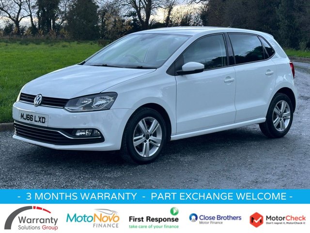 2016 66 Volkswagen Polo 1.0 BlueMotion Tech Match Hatchback 5dr Petrol Manual Euro 6 (s/s) (60 ps)