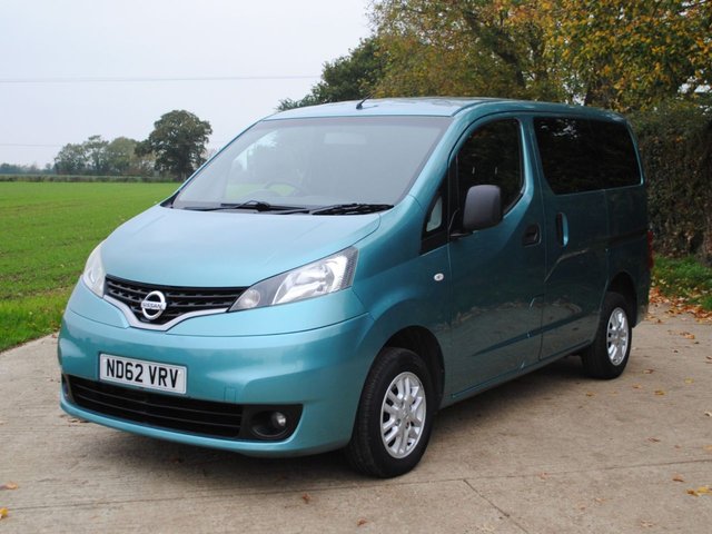 2012 62 Nissan Nv200 1.5 dCi SE MPV Double Cab 6dr Diesel Manual Euro 5 (7 Seat) (89 ps)