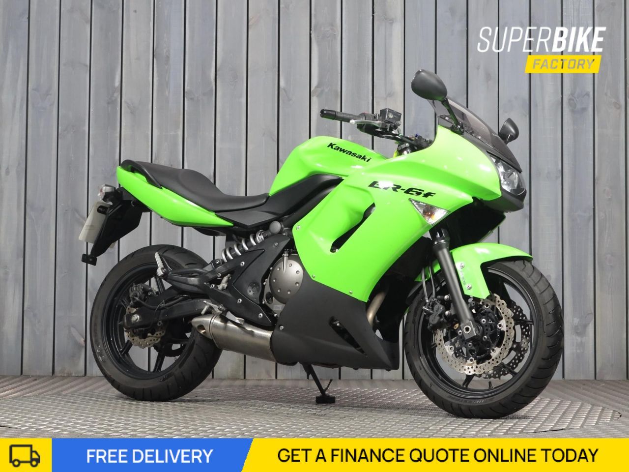 2009 KAWASAKI ER-6F GREEN with 4647 miles - Used Motorbikes