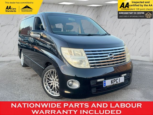 2005 54 Nissan Elgrand VAN CONVERSION WITH TWO REAR ROWS OF SEATS FOLD FLAT ***DRIVE AWAY TODAY*** NATIONWIDE PARTS & LABOUR WARRANTY INCLUDED + 12 MONTHS AA BREAKDOWN FREE