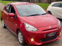USED 2013 13 MITSUBISHI MIRAGE 1.2 3 Hatchback 5dr Petrol CVT Euro 5 (s/s) (79 ps) AUTOMATIC..........LOW MILES