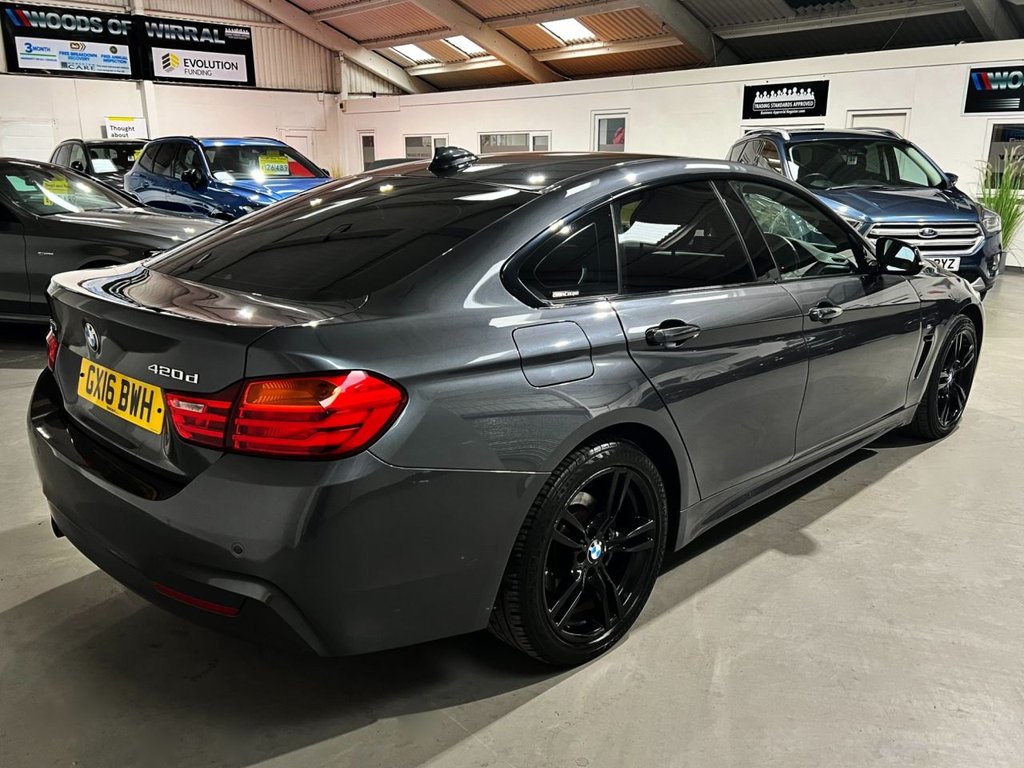 USED 2016 16 BMW 4 SERIES GRAN COUPE 2.0 420d M Sport Hatchback 5dr Diesel Auto xDrive Euro 6 (s/s) (190 ps) PRO MEDIA+HEAT LEATHER+X DRIVE