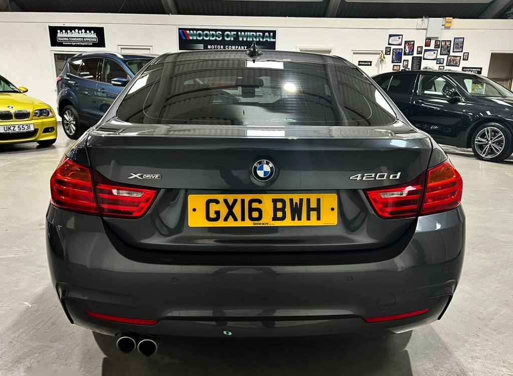 USED 2016 16 BMW 4 SERIES GRAN COUPE 2.0 420d M Sport Hatchback 5dr Diesel Auto xDrive Euro 6 (s/s) (190 ps) PRO MEDIA+HEAT LEATHER+X DRIVE
