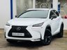 USED 2016 16 LEXUS NX 2.5 300H F SPORT SUV 5DR PETROL HYBRID E-CVT 4WD EURO 6 (S/S) 197 BHP SAT NAV CAMERA TWO-TONE LEATHER PRIVACY PREMIUM SOUND~REAR CAMERA~PRIVACY