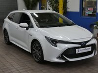 USED 2021 71 TOYOTA COROLLA 1.8 VVT-h GPF Excel Touring Sports 5dr Petrol Hybrid CVT Euro 6 (s/s) (122 ps) SAT NAV LEATHER HEATED SEATS REAR VIEW CAMERA CRUISE CONTROL PARKING SENSORS 1 OWNERS SERVICE HISTORY TOYOTA WARRANTY OCT 2031
