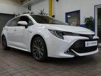 USED 2021 71 TOYOTA COROLLA 1.8 VVT-h GPF Excel Touring Sports 5dr Petrol Hybrid CVT Euro 6 (s/s) (122 ps) SAT NAV LEATHER HEATED SEATS REAR VIEW CAMERA CRUISE CONTROL PARKING SENSORS 1 OWNERS SERVICE HISTORY TOYOTA WARRANTY OCT 2031