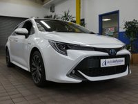 USED 2021 71 TOYOTA COROLLA 1.8 VVT-h GPF Excel Touring Sports 5dr Petrol Hybrid CVT Euro 6 (s/s) (122 ps) SAT NAV LEATHER HEATED SEATS REAR VIEW CAMERA CRUISE CONTROL PARKING SENSORS 1 OWNERS SERVICE HISTORY TOYOTA WARRANTY OCT 2031