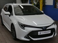 USED 2021 71 TOYOTA COROLLA 1.8 VVT-h GPF Excel Touring Sports 5dr Petrol Hybrid CVT Euro 6 (s/s) (122 ps) SAT NAV LEATHER HEATED SEATS REAR VIEW CAMERA CRUISE CONTROL PARKING SENSORS 1 OWNERS SERVICE HISTORY TOYOTA WARRANTY OCT 2031