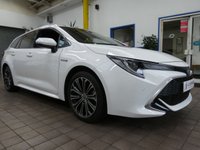 USED 2021 71 TOYOTA COROLLA 1.8 VVT-h GPF Excel Touring Sports 5dr Petrol Hybrid CVT Euro 6 (s/s) (122 ps) SAT NAV LEATHER HEATED SEATS REAR VIEW CAMERA CRUISE CONTROL PARKING SENSORS 1 OWNERS SERVICE HISTORY TOYOTA WARRANTY OCT 2031