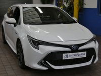 USED 2021 71 TOYOTA COROLLA 1.8 VVT-h GPF Excel Touring Sports 5dr Petrol Hybrid CVT Euro 6 (s/s) (122 ps) SAT NAV LEATHER HEATED SEATS REAR VIEW CAMERA CRUISE CONTROL PARKING SENSORS 1 OWNERS SERVICE HISTORY TOYOTA WARRANTY OCT 2031