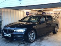 USED 2019 BMW 7 SERIES 2.0 725Ld M Sport Saloon 4dr Diesel Auto Euro 6 (s/s) (231 ps)+2 KEYS INCLUDING DISPLAY KEY+1 FORMER KEEPER+SUNROOF+LEATHER SEATS+MEDIA+HEATED SEATS 1 FORMER KEEPER+FSH+SUNROOF+HEATED LEATHER SEATS+PARK CAMERA+BLUETOOTH+MEDIA+NAVIGATION+ALLOYS+CRUISE+PARKING SENSORS+HPI CLEAR
