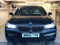 USED 2019 BMW 7 SERIES 2.0 725Ld M Sport Saloon 4dr Diesel Auto Euro 6 (s/s) (231 ps)+2 KEYS INCLUDING DISPLAY KEY+1 FORMER KEEPER+SUNROOF+LEATHER SEATS+MEDIA+HEATED SEATS 1 FORMER KEEPER+FSH+SUNROOF+HEATED LEATHER SEATS+PARK CAMERA+BLUETOOTH+MEDIA+NAVIGATION+ALLOYS+CRUISE+PARKING SENSORS+HPI CLEAR