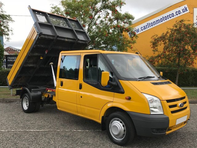 2011 11 Ford Transit 100 T350 D/Cab Tipper [ NO VAT TO PAY ] Alloy Body  Free Uk Delivery DRW