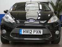 USED 2012 12 FORD FIESTA 1.4 Titanium Hatchback 5dr Petrol Manual (133 g/km, 94 bhp) CAZ ULEZ COMPLIANT AIR CON CRUISE CONTROL RADIO CD LADY OWNER EXCELLENT SERVICE HISTORY 8 SERVICES TO 78K MILES