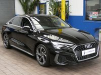 USED 2021 71 AUDI A3 1.5 TFSI 35 S line Saloon 4dr Petrol S Tronic Euro 6 (s/s) (150 ps) SAT NAV LEATHER INTERIOR PARKING SENSORS 1 OWNER SERVICE HISTORY WARRANTY