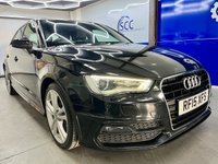 USED 2015 15 AUDI A3 1.6 TDI S line Sportback 5dr Diesel Manual Euro 6 (s/s) (110 ps) DAB,Bluetooth,&pound;20Tax,Belt Done