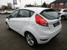 USED 2015 15 FORD FIESTA 1.25 Zetec Hatchback 5dr Petrol Manual Euro 6 (82 ps) Finished in FROZEN WHITE with contrasting CHARCOAL GREY Cloth interior trim. This Fiesta is a small car that you can really enjoy driving. Economical and cheap to run, stylish to look at and some great features. Alloys, Front Fogs, DAB radio, B/Tooth, Alloys Air Con, 12 Months MOT and much more, makes this a must for the first time driver or small family. Dealer Serviced at 4758 miles, 7057 miles, 12033 miles, 21072 miles, 25432 miles, 29919 miles, 34374 miles, 38527 miles and at 40920 miles.