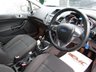 USED 2015 15 FORD FIESTA 1.25 Zetec Hatchback 5dr Petrol Manual Euro 6 (82 ps) Finished in FROZEN WHITE with contrasting CHARCOAL GREY Cloth interior trim. This Fiesta is a small car that you can really enjoy driving. Economical and cheap to run, stylish to look at and some great features. Alloys, Front Fogs, DAB radio, B/Tooth, Alloys Air Con, 12 Months MOT and much more, makes this a must for the first time driver or small family. Dealer Serviced at 4758 miles, 7057 miles, 12033 miles, 21072 miles, 25432 miles, 29919 miles, 34374 miles, 38527 miles and at 40920 miles.