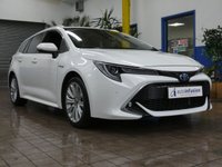 USED 2021 71 TOYOTA COROLLA 1.8 VVT-h GPF Excel Touring Sports 5dr Petrol Hybrid CVT Euro 6 (s/s) (122 ps) SAT NAV LEATHER HEATED SEATS REAR VIEW CAMERA CRUISE CONTROL PARKING SENSORS 1 OWNER SERVICE HISTORY TOYOTA WARRANTY TILL OCT 2031