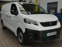 USED 2021 71 PEUGEOT E-EXPERT e 1200 75kWh Professional Standard Panel Van 6dr Electric Auto MWB (136 ps) EXCELLENT VAUXHALL VIVARO EQUIVALENT 3 SEAT APP SAT NAV BLUETOOTH DAB RADIO CRUISE CONTROL PARKING SENSORS 1 OWNER SERVICE HISTORY WARRANTY