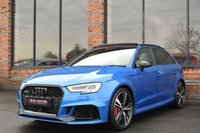 USED 2019 19 AUDI RS3 2.5 TFSI Audi Sport Edition Sportback 5dr Petrol S Tronic quattro Euro 6 (s/s) (400 ps) DRIVER ASSIST / ARA BLUE / B&O