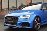 USED 2019 19 AUDI RS3 2.5 TFSI Audi Sport Edition Sportback 5dr Petrol S Tronic quattro Euro 6 (s/s) (400 ps) DRIVER ASSIST / ARA BLUE / B&O