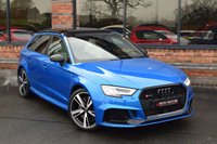 USED 2019 19 AUDI RS3 2.5 TFSI Audi Sport Edition Sportback 5dr Petrol S Tronic quattro Euro 6 (s/s) (400 ps) DRIVER ASSIST / ARA BLUE / B&O