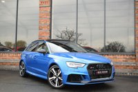 USED 2019 19 AUDI RS3 2.5 TFSI Audi Sport Edition Sportback 5dr Petrol S Tronic quattro Euro 6 (s/s) (400 ps) DRIVER ASSIST / ARA BLUE / B&O
