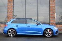 USED 2019 19 AUDI RS3 2.5 TFSI Audi Sport Edition Sportback 5dr Petrol S Tronic quattro Euro 6 (s/s) (400 ps) DRIVER ASSIST / ARA BLUE / B&O