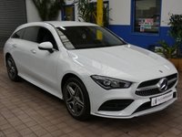 USED 2021 71 MERCEDES-BENZ CLA 1.3 CLA250e 15.6kWh AMG Line (Premium) Shooting Brake 5dr Petrol Plug-in Hybrid 8G-DCT Euro 6 (s/s) (218 ps) SAT NAV LEATHER HEATED SEATS REAR VIEW CAMERA CRUISE CONTROL PARKING SENSORS 1 OWNER SERVICE HISTORY WARRANTY