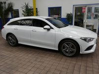USED 2021 71 MERCEDES-BENZ CLA 1.3 CLA250e 15.6kWh AMG Line (Premium) Shooting Brake 5dr Petrol Plug-in Hybrid 8G-DCT Euro 6 (s/s) (218 ps) SAT NAV LEATHER HEATED SEATS REAR VIEW CAMERA CRUISE CONTROL PARKING SENSORS 1 OWNER SERVICE HISTORY WARRANTY