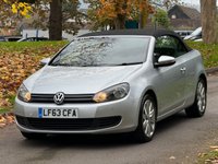 USED 2013 63 VOLKSWAGEN GOLF 1.6 TDI BlueMotion Tech SE Cabriolet 2dr Diesel Manual Euro 5 (s/s) (105 ps) 