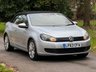 USED 2013 63 VOLKSWAGEN GOLF 1.6 TDI BlueMotion Tech SE Cabriolet 2dr Diesel Manual Euro 5 (s/s) (105 ps) 