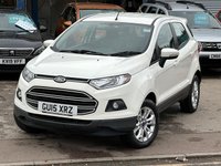 USED 2015 15 FORD ECOSPORT 1.0T EcoBoost Zetec SUV 5dr Petrol Manual 2WD Euro 6 (s/s) (125 ps) &pound;200 TO SECURE - DELIVERY AVAILABLE