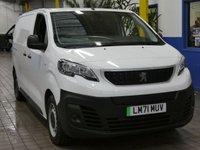 USED 2021 71 PEUGEOT E-EXPERT e 1200 75kWh Professional Standard Panel Van 6dr Electric Auto MWB (136 ps) BRILLIANT VAUXHALL VIVARO EQUIVALENT &pound;0 ROAD TAX, 3 SEAT APP SAT NAV AIR CON CRUISE CONTROL PARKING SENSORS 1 OWNER SERVICE HISTORY WARRANTY