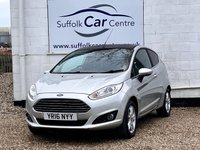 USED 2016 16 FORD FIESTA 1.0T EcoBoost Zetec Hatchback 3dr Petrol Manual Euro 6 (s/s) (100 ps) www.suffolkcarcentre.co.uk - Located at Lowestoft