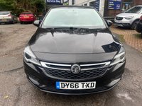 USED 2016 66 VAUXHALL ASTRA 2016/66 1.4i Design Hatchback 5dr Petrol Manual Euro 6 (100 ps), 2 Previous owners, Only 49000 miles 