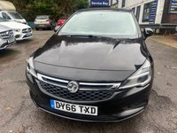 USED 2016 66 VAUXHALL ASTRA 2016/66 1.4i Design Hatchback 5dr Petrol Manual Euro 6 (100 ps), 2 Previous owners, Only 49000 miles 