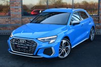 USED 2022 72 AUDI S3 2.0 TFSI Sportback 5dr Petrol S Tronic quattro Euro 6 (s/s) (310 ps) 1 OWNER / 19" / TURBO BLUE