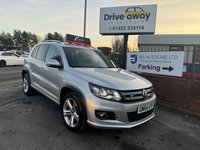USED 2015 64 VOLKSWAGEN TIGUAN 2.0 TDI BlueMotion Tech R-Line SUV 5dr Diesel Manual 4WD Euro 5 (s/s) (Nav) (140 ps) 2 KEYS CAM BELT RENEWED