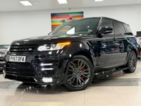 USED 2017 67 LAND ROVER RANGE ROVER SPORT 3.0 SD V6 HSE Dynamic SUV 5dr Diesel Auto 4WD Euro 6 (s/s) (306 ps) FULL LANDROVER SERVICE HISTORY + STUNNING EXAMPLE BLACK/CREAM INT!