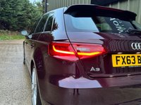 USED 2013 63 AUDI A3 1.8 TFSI S line Sportback 5dr Petrol S Tronic Euro 6 (s/s) (180 ps) Hatchback